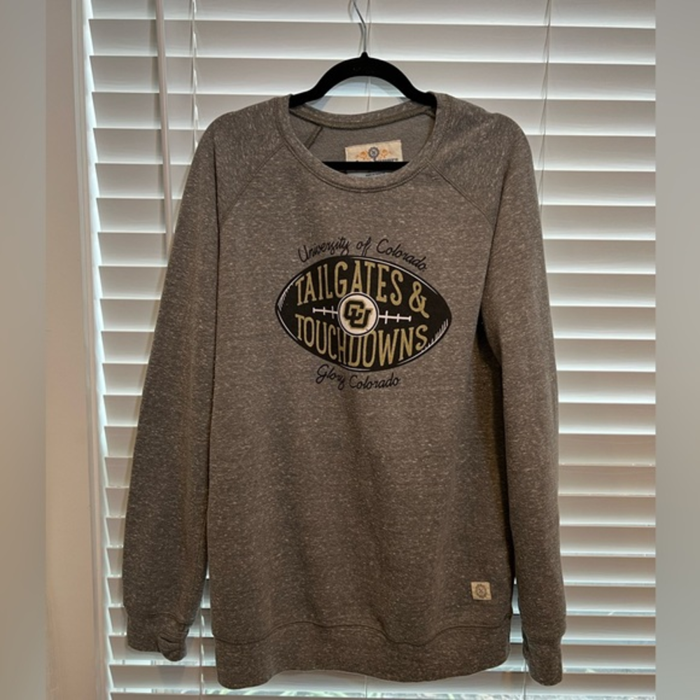 Three Square University of Colorado Buffs Tailgates & Touchdowns Sweatshirt Gray